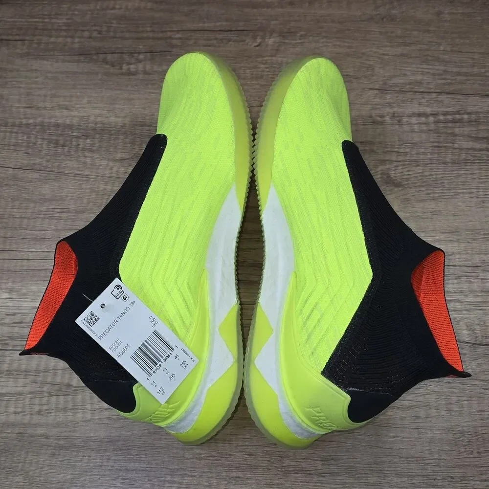 Adidas Predator Tango 18+ Men's Size 11.5 Solar Yellow Sneakers (AQ0601) NEW